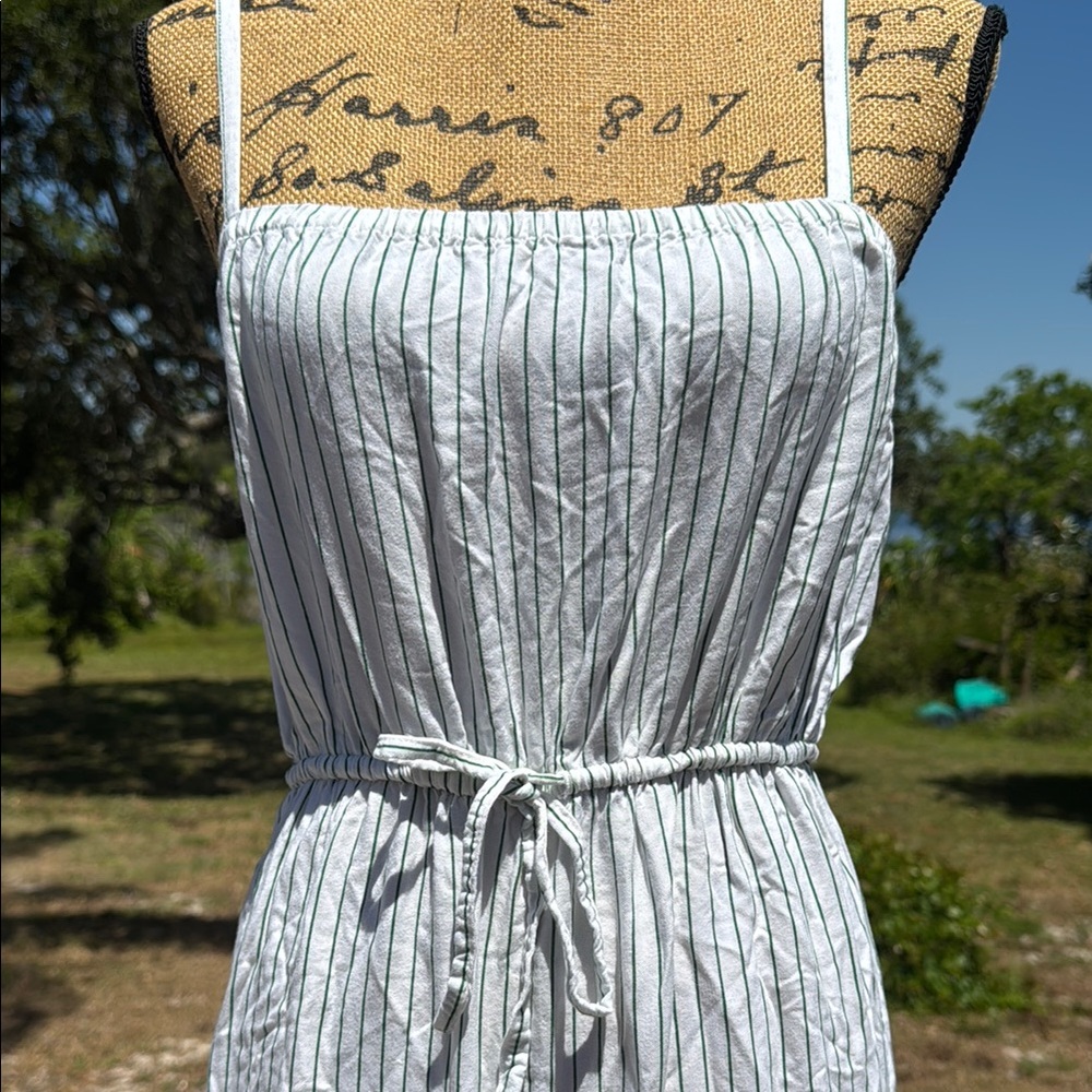 Gianni Bini Striped White and Green Romper - Picture 4 of 10
